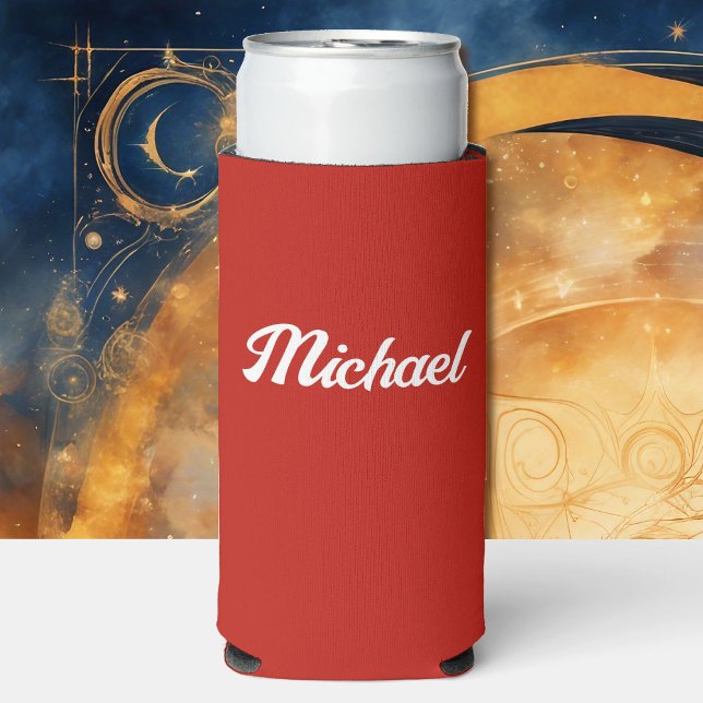 Personalize Name for a Useful Custom Gift Tall Seltzer Can Cooler (Creator Uploaded)