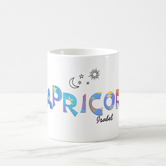 Personalize Name-Fun CAPRICORN Birthday Zodiac Mug (Center)