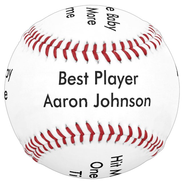 Personalize Name Hit Me Baby One More Time Softball (Front)