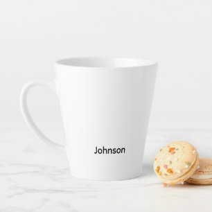 Personalize Name Latte Mug