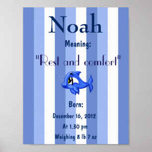 Personalize Name meaning keepsake nursery room Poster
