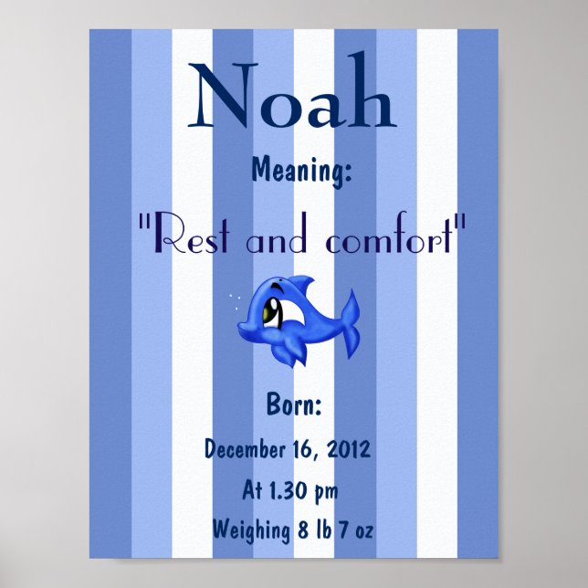 Personalize Name meaning keepsake nursery room Poster (Front)