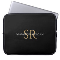 Personalize Name & Monogram in Gold & White Text