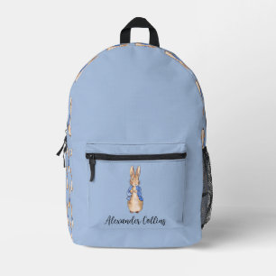 Personalize Name Peter the Rabbit Printed Backpack