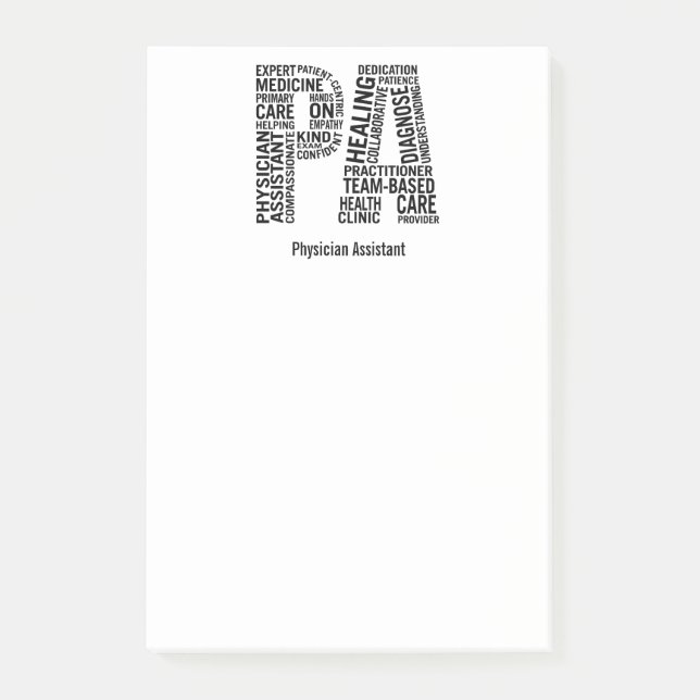 Personalize Name Physician Assistant PA Post-it Notes (Front)