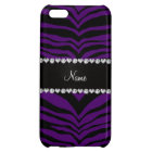 Personalize name purple tiger stripes