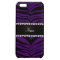 Personalize name purple tiger stripes