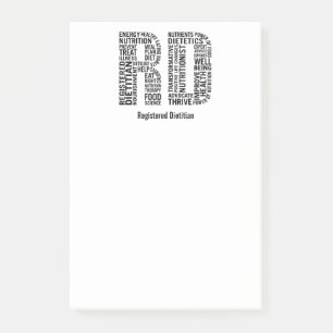 Personalize Name Registered Dietician RD Post-it Notes
