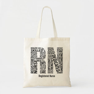 Personalize Name Registered Nurse RN Tote Bag