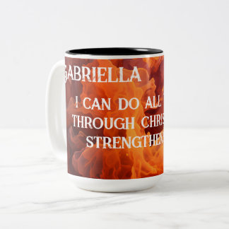 Personalize Name Scripture Mug