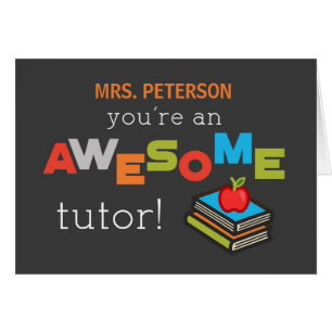 Personalize Name Tutor Teacher Appreciation Day