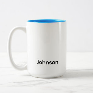Personalize Name Two-Tone Coffee Mug