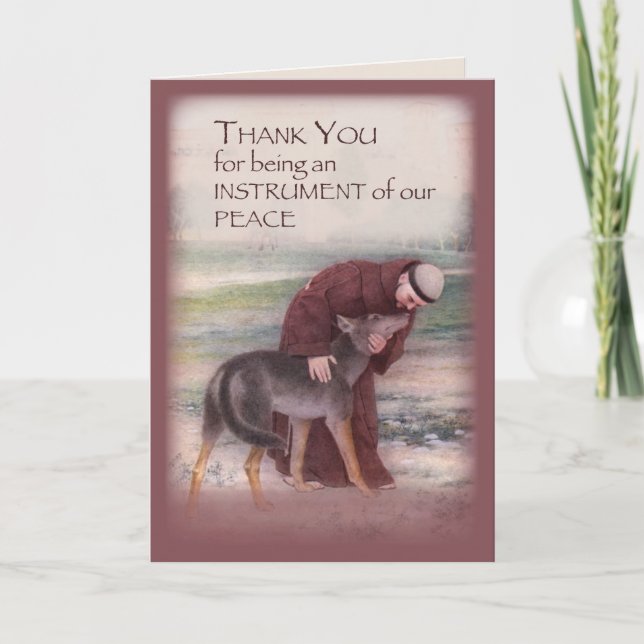 Personalize Name, Years, Thank You Sympathy Prayer Card (Front)