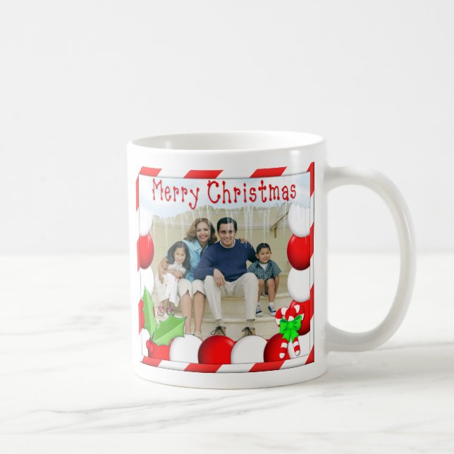 Personalize Names & Photo Christmas Mug (Right)