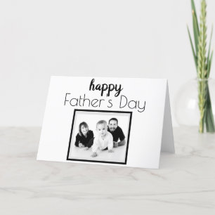 Personalize Names & Photo Template, Father's Day Holiday Card