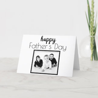 Personalize Names & Photo Template, Father's Day Holiday Card