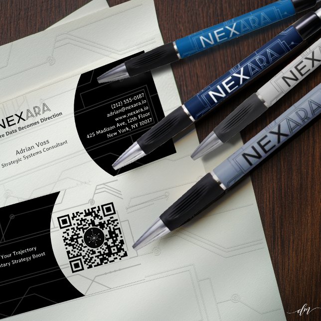 Personalize Networking Pens (Premium branded pens with matching cards, ideal for corporate events and networking kits)