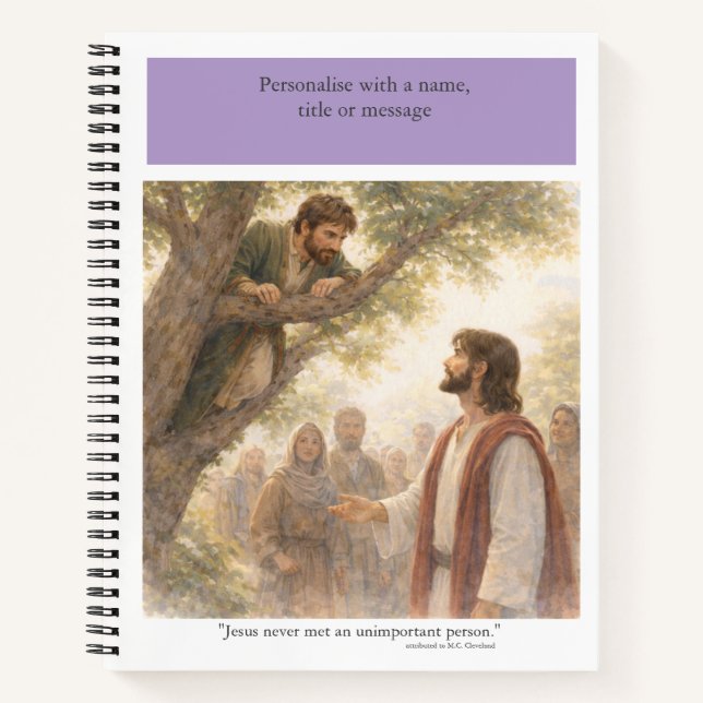 Personalize: No unimportant person Notebook (Front)