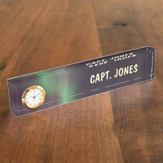 Personalize Northern-Lights Aurora Borealis Sky Nameplate
