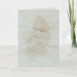 Personalize note greeting fall leaf leaves card