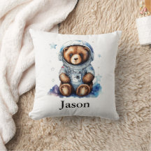 Personalize Nursery Kids Room Astronaut Bear
