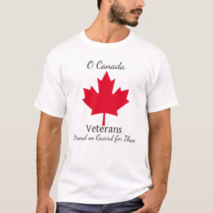  PERSONALIZE '' O Canada Veterans T-Shirt