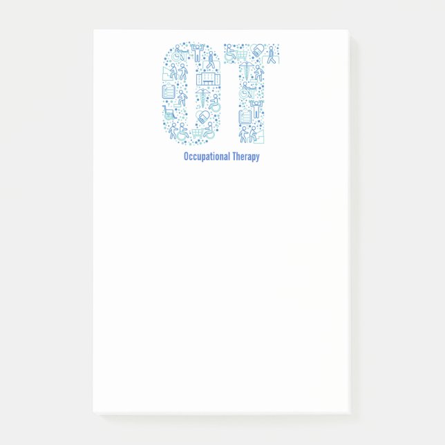 Personalize Occupational Therapist OT Post-it Notes (Front)