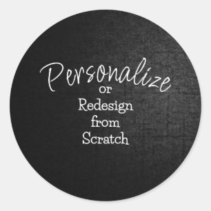 Personalize or Create from Scratch - Classic Round Sticker