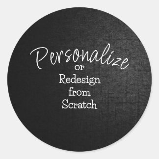 Personalize or Create from Scratch - Classic Round Sticker