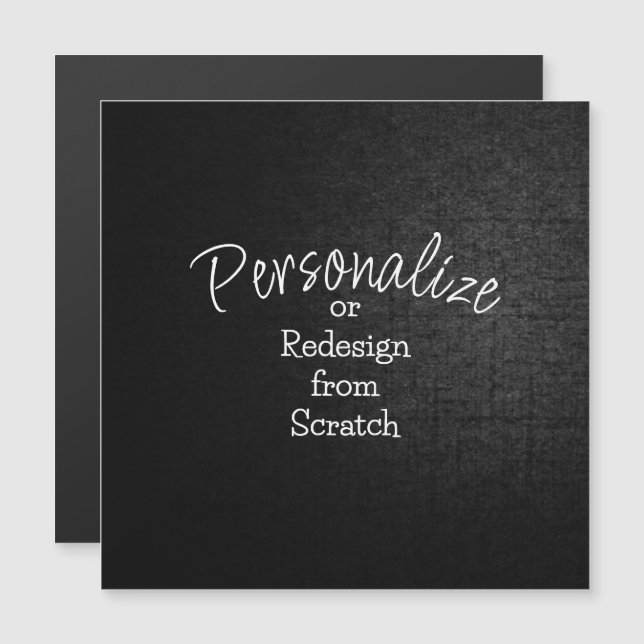 Personalize or Create from Scratch - Magnetic Card (Front/Back)