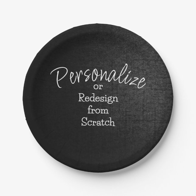 Personalize or Create from Scratch - Paper Plate (Front)