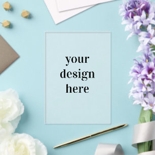 Personalize or Customize Acrylic Invitations