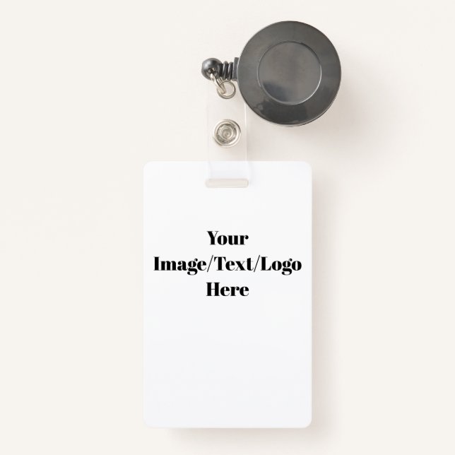 Personalize or Customize Badge (Front with Retractable)
