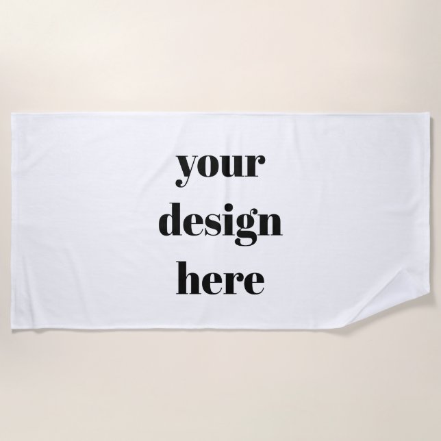 Personalize or Customize  Beach Towel (Front)