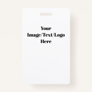 Personalize or Customize Blank Templates Badge