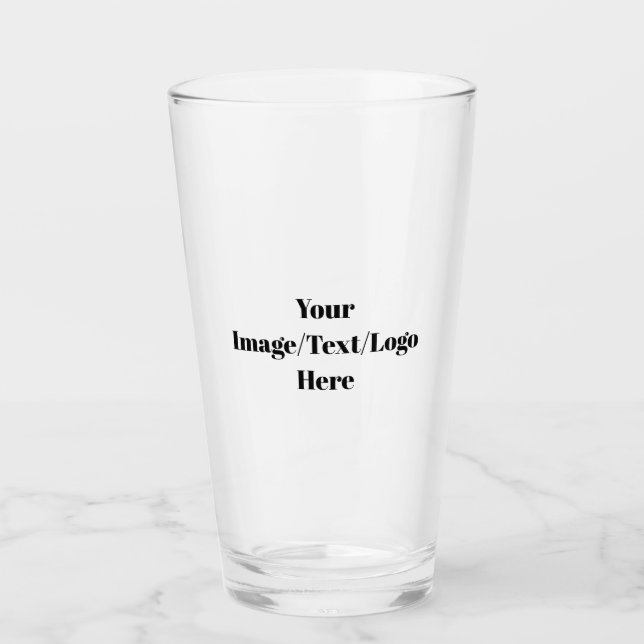 Personalize or Customize Blank Templates Glass (Front)