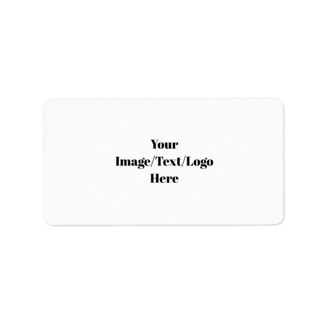 Personalize or Customize Blank Templates Label (Front)