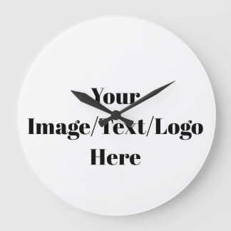 Personalize or Customize Blank Templates Large Clock