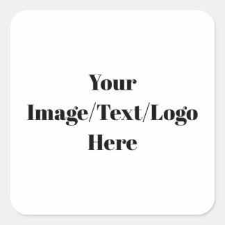 Personalize or Customize Blank Templates Square Sticker