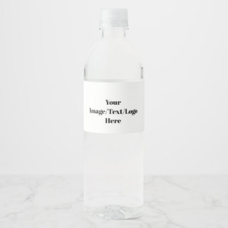 Personalize or Customize Blank Templates Water Bottle Label