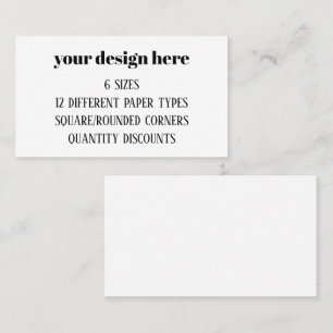 Personalize or Customize  Business Card