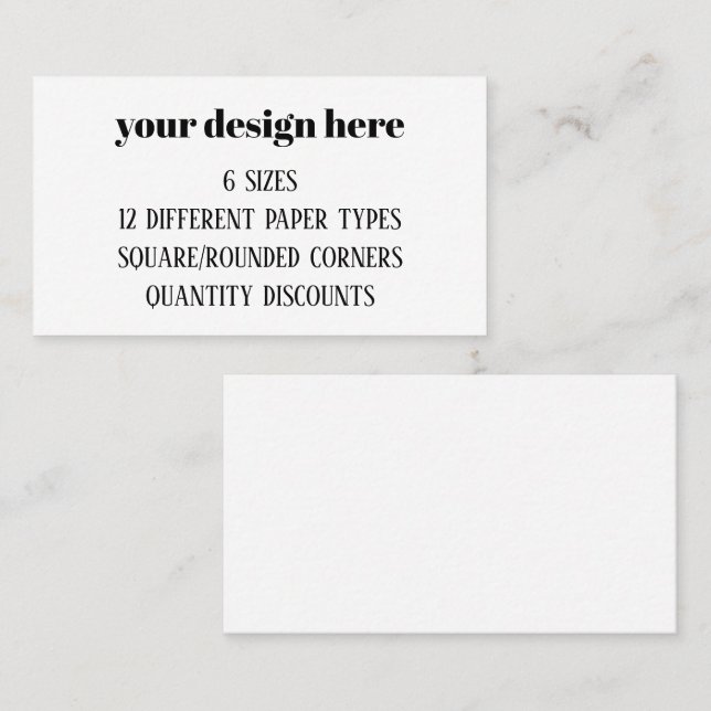 Personalize or Customize  Business Card (Front/Back)