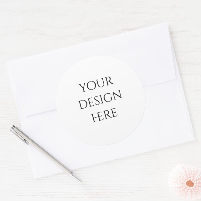 Personalize or Customize  Classic Round Sticker (Envelope)