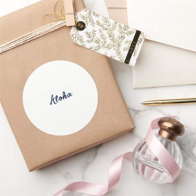Personalize or Customize Classic Round Sticker (Gifting)
