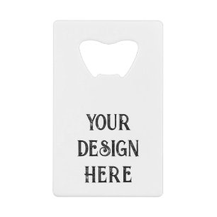 Personalize or Customize Credit Card Bottle Opener