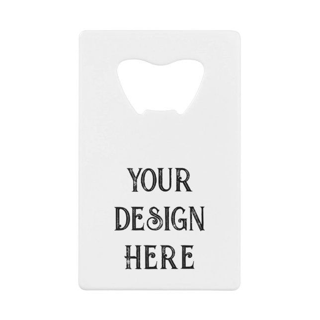 Personalize or Customize  Credit Card Bottle Opener (Front)