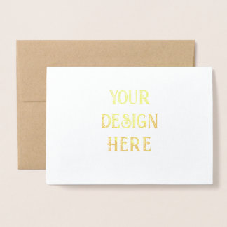 Personalize or Customize Foil Card