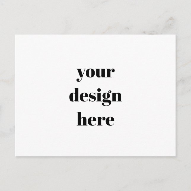 Personalize or Customize Holiday Postcard (Front)