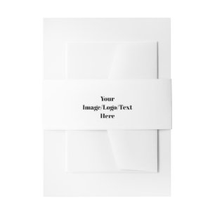 Personalize or Customize Invitation Belly Band