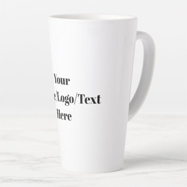 Personalize or Customize Latte Mug (Right Angle)